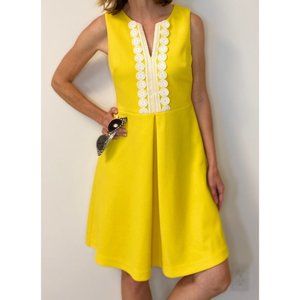 Vince Camuto Vintage Inspired Yellow Dress Size 6